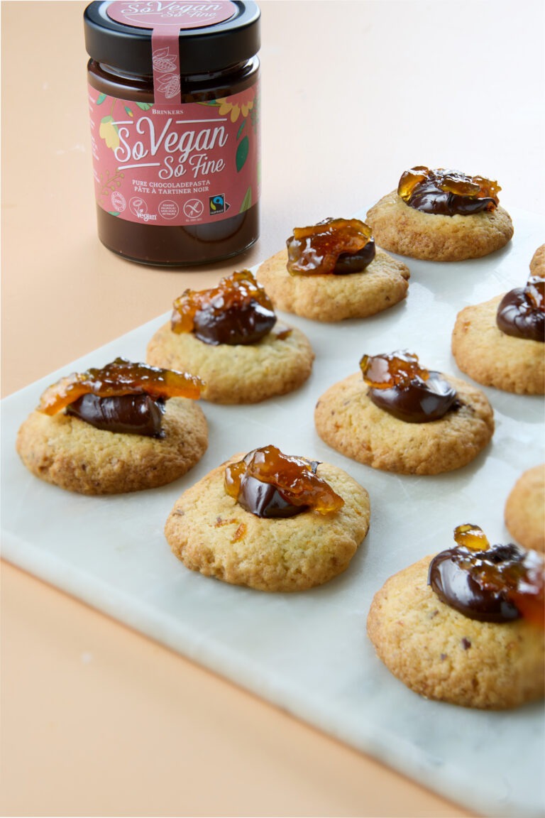 Marmelade koekjes met chocolade