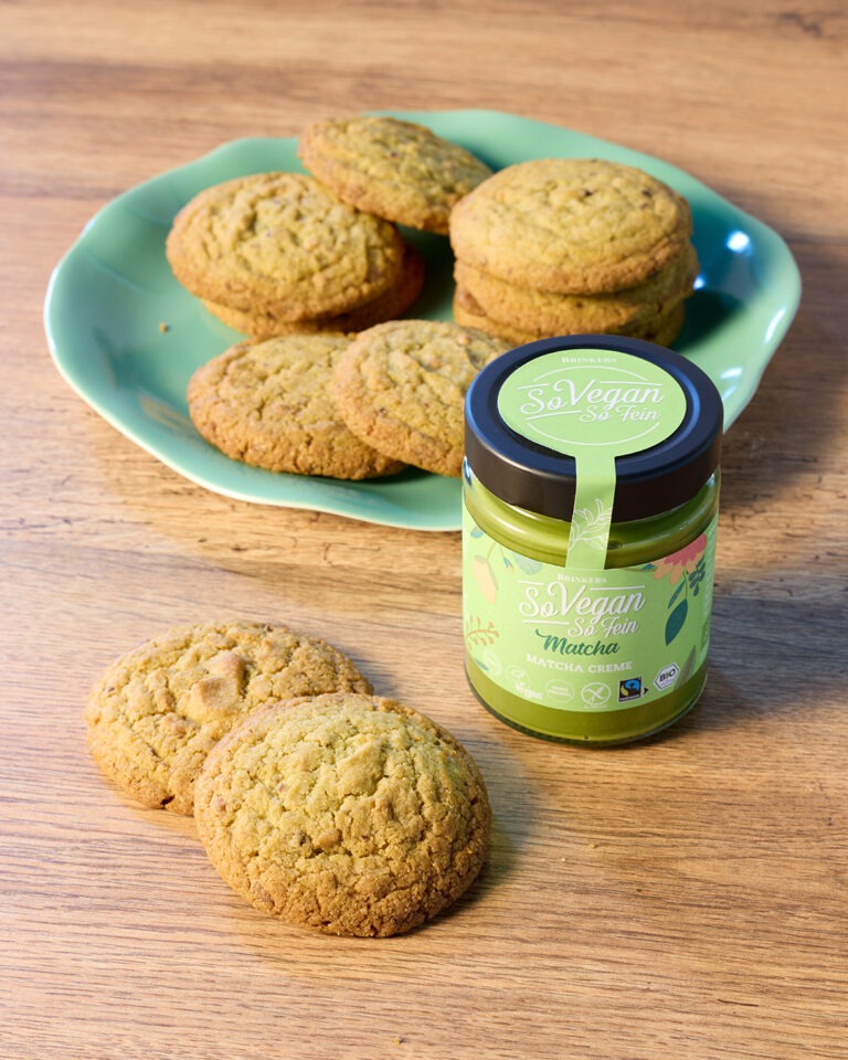 Matcha Weiße Schoko Cookies