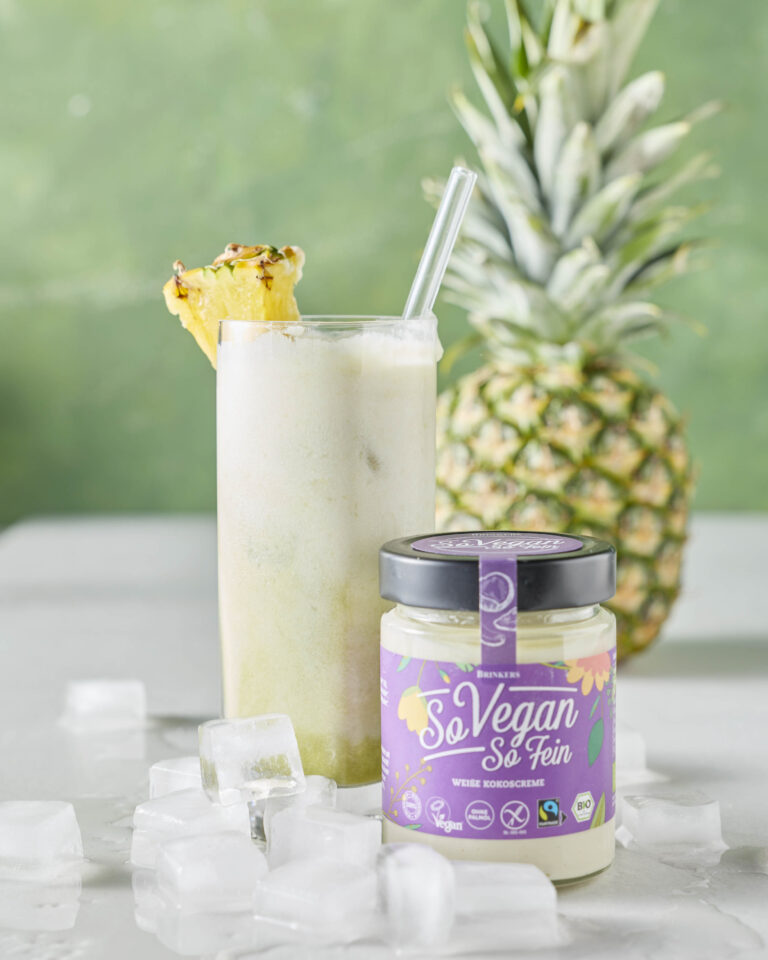 Matcha Colada met witte kokospasta 