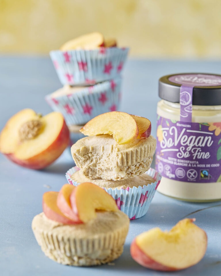 Mini perzik cheesecakes