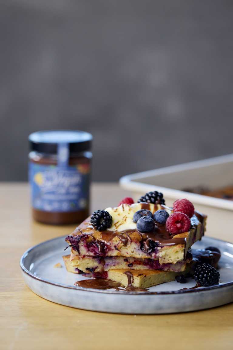 Bananen-Pfannkuchen-Traybake  