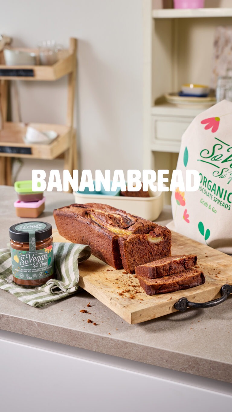 Bananenbrot mit Nuss-Nougatcreme