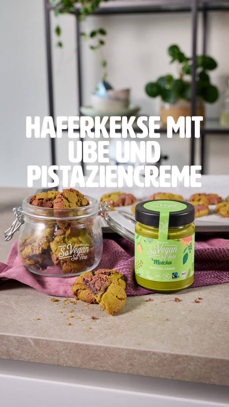 Hafercookies mit Matcha & Ube